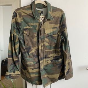 Alpha Industries Camo coat, women’s size small.